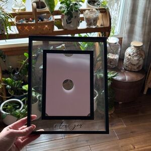 Black and White 'I Love You' Frame
